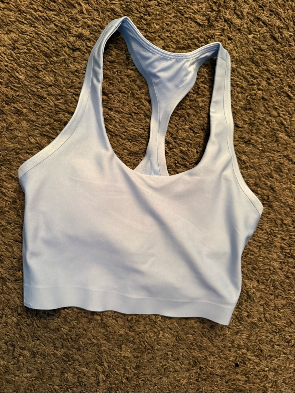ALO Yoga Light Blue Racerback Sports Bra